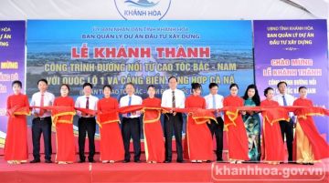 Khánh thành công trình đường nối từ cao tốc Bắc - Nam với Quốc lộ 1 tại tỉnh Khánh Hòa